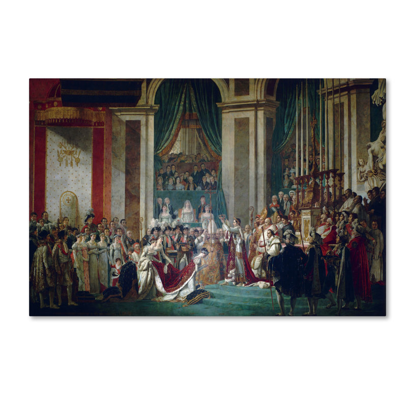 «Coronation Of Napoleon And Josephine», reproduction sur toile tendue, H 12 po x l 19 po