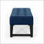 Repose-pieds bleu marine Banc de conception simple, confortable et durable, multifonctionnel