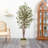 Artificial Olive Tree in Country White Planter
