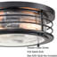 Plafonnier encastré 2 lumières 11 po