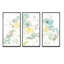 «Aqua Rose Natural Element», ensemble d'art mural sur toile encadré traditionnel-879196266-879196265