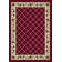 Alminus Signature Symphony Brick Floral Lattice Area Rug