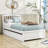 Mashud Twin Size Wood Platform Bed Frame with Trundle-680901638