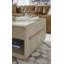 Table basse rectangulaire à roulettes