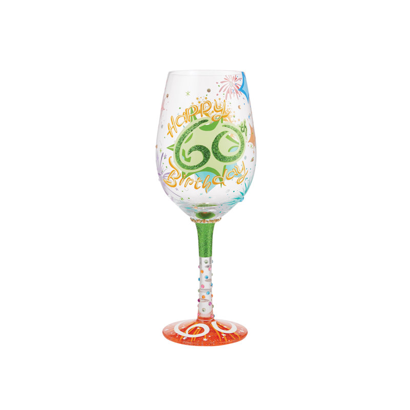 Verre à vin Lolita Happy 60th Birthday 9 po