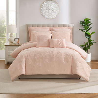 Ensemble d'édredon et oreiller décoratif 7 pièces