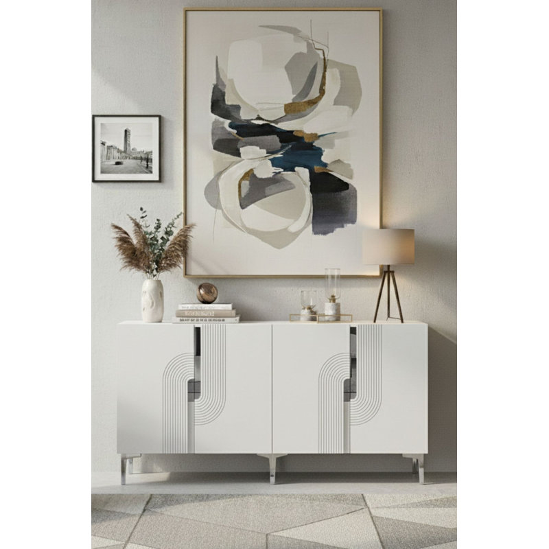 Console, White/Silver