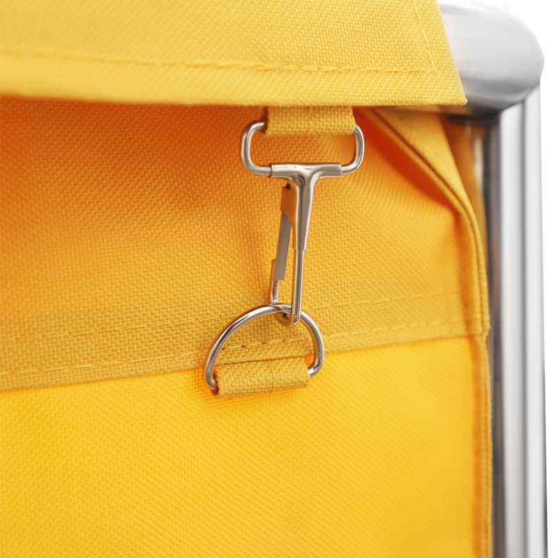 35.43X25.6X31.5” Commercial Laundry Cart With Wheels, Yellow