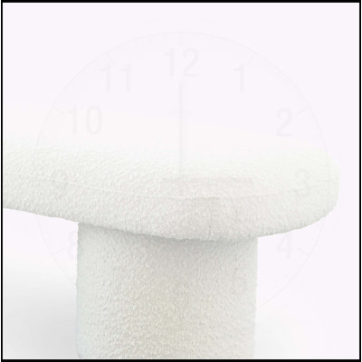 Luxueux banc Randolph Ivory Boucle pour des espaces de vie élégants