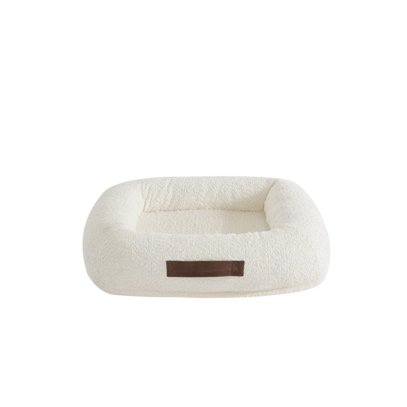 Lit en mousse à mémoire de forme pour animaux Arlee Home & Pet, Crème, crème, H 5 po x l 26 po x P 22 po