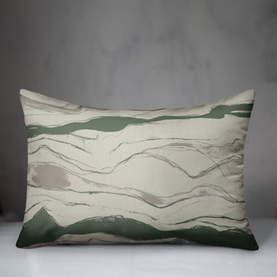 Abstract Outdoor Reversible Throw Pillow