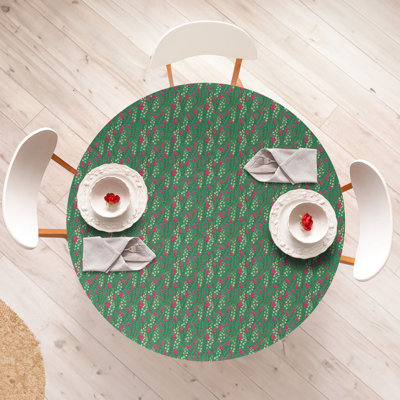 East Urban Home Spring Fitted Round TableclotMulticolor 87104