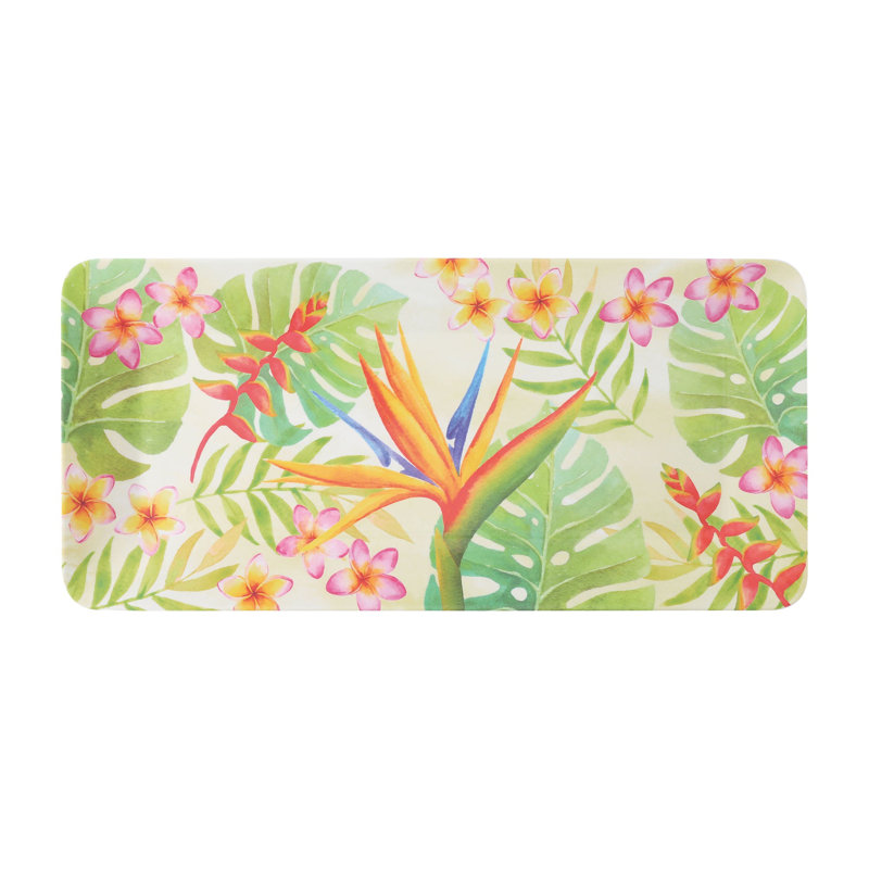 2-Piece Bird of Paradise 17" Rect. Tray