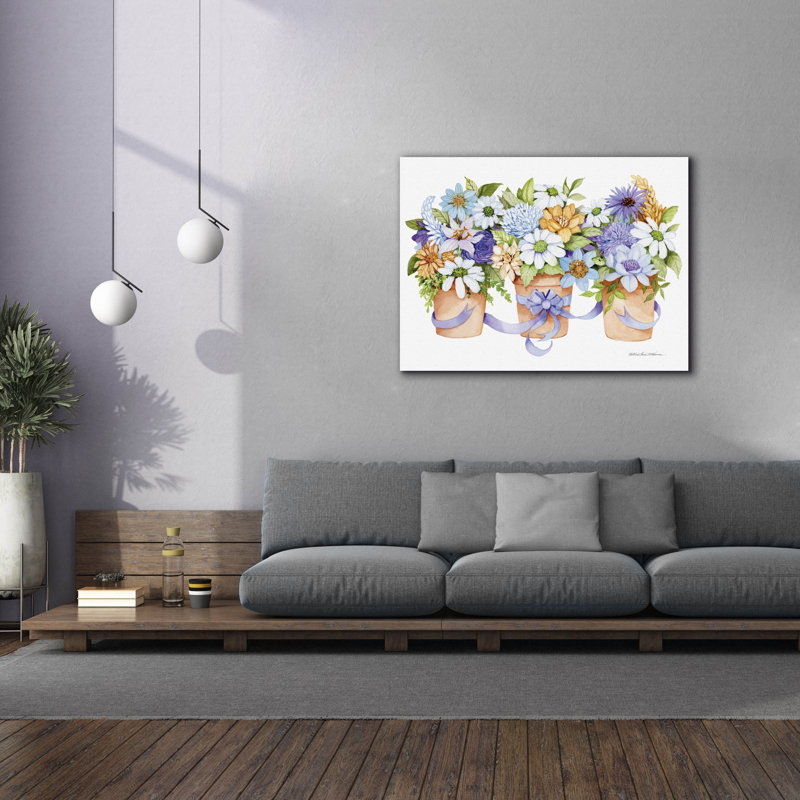 «Planters All Pretty» par Kathleen Parr, art mural sur toile, H 40 po x l 54 po x P 1,5 po