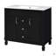 Meuble-lavabo 36 po avec lavabo supérieur, 2 portes à fermeture douce et 2 tiroirs, meuble-lavabo simple-563086145