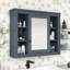 Armoire de rangement murale, armoire à pharmacie avec miroir et rangement dissimulé Viehmann-237464653