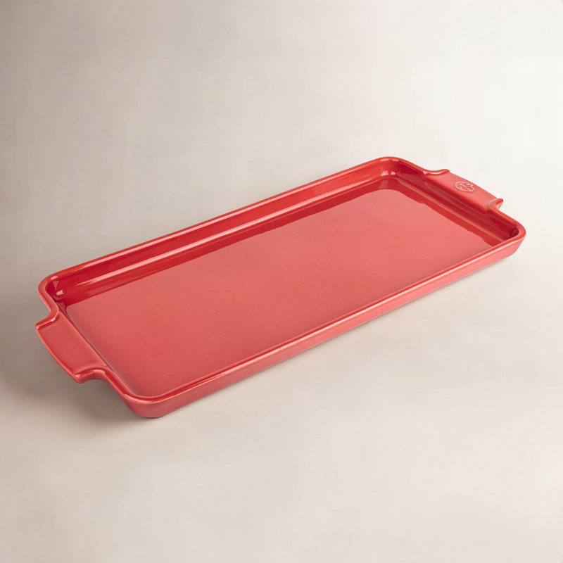 Peugeot Appolia Ceramic Appetizer Platter, Red