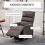 Fauteuil inclinable électrique pour personnes âgées, Fauteuil inclinable électrique avec télécommande, Poches latérales pour le salon