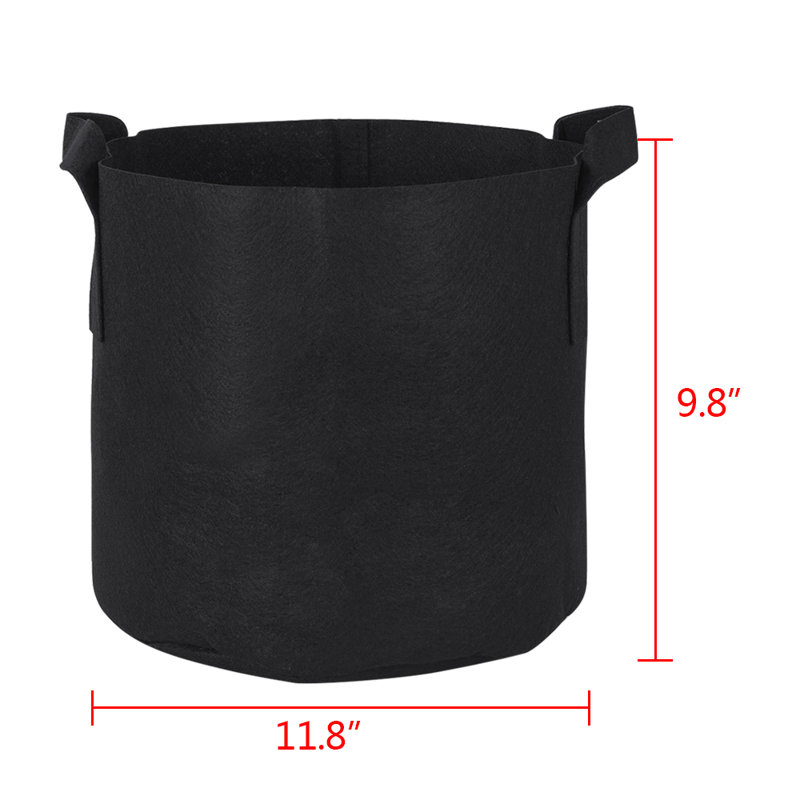 Anielka 10-Piece Plastic Nursery Pot, 9.8" H x 11.8" W x 11.8" D