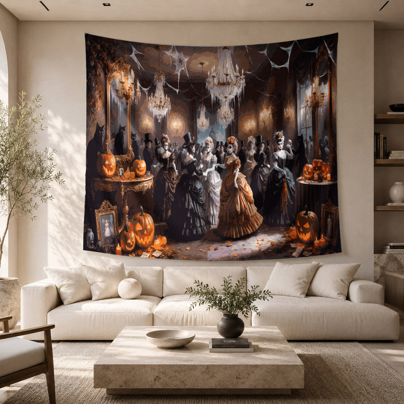 Tapisserie murale d'Halloween, 26 po x 36 po