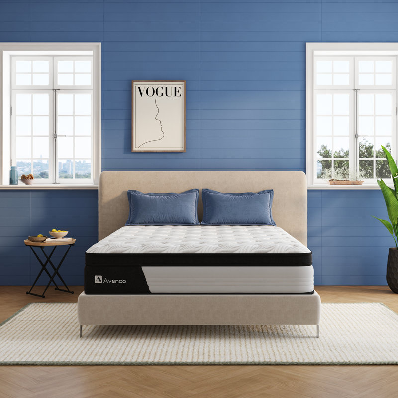 Matelas hybride en mousse à mémoire de forme moyenne 10 po / 12 po Avenco, certifié CertiPUR-US, certifié OEKO-TEX, 10"