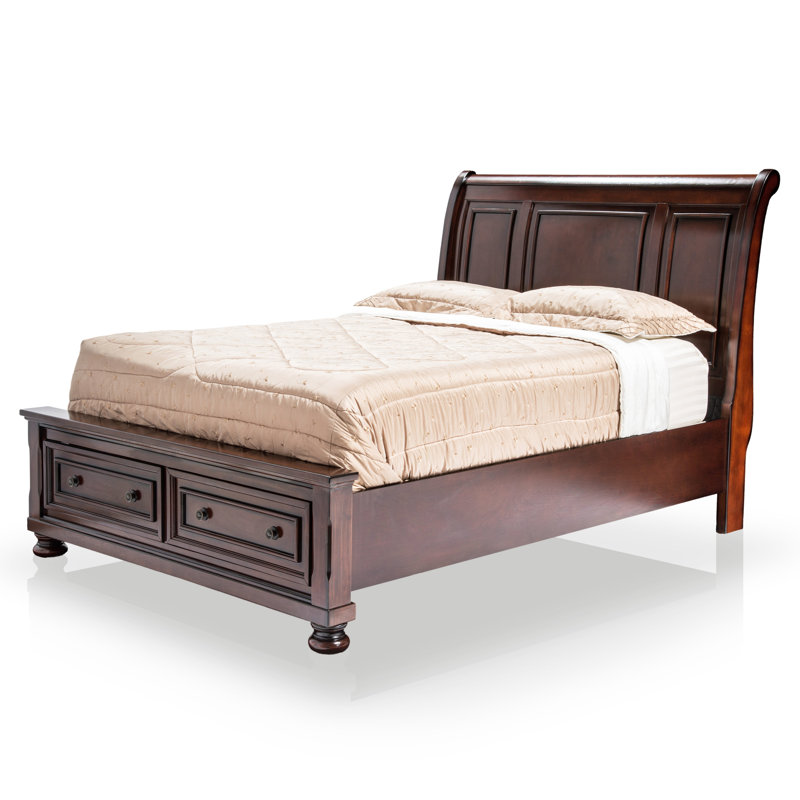 Aad Sleigh Storage Bed, Queen