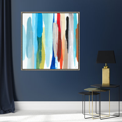 «Free Flowing I» par Rick Kane - Peinture encadrée, art mural