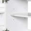 Meuble-lavabo blanc 30 po avec cadre solide et plateau en céramique-579894655