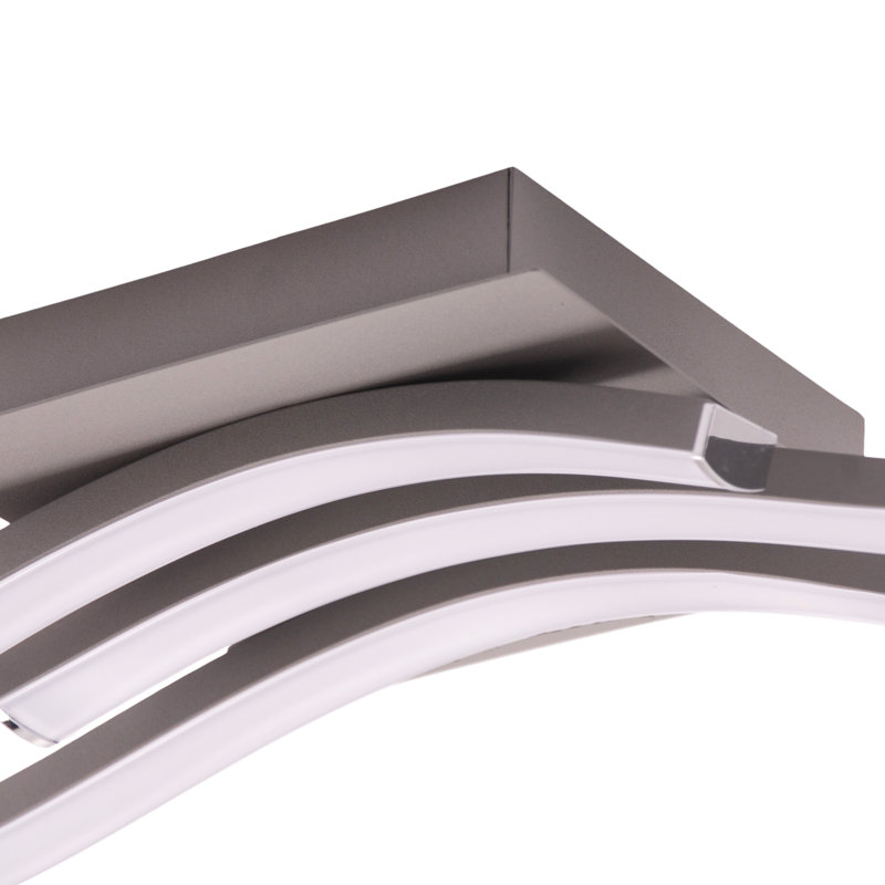LED Semi Flush Mount, Nickel