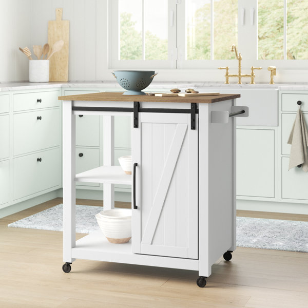 Prado Solid Wood Kitchen Cart