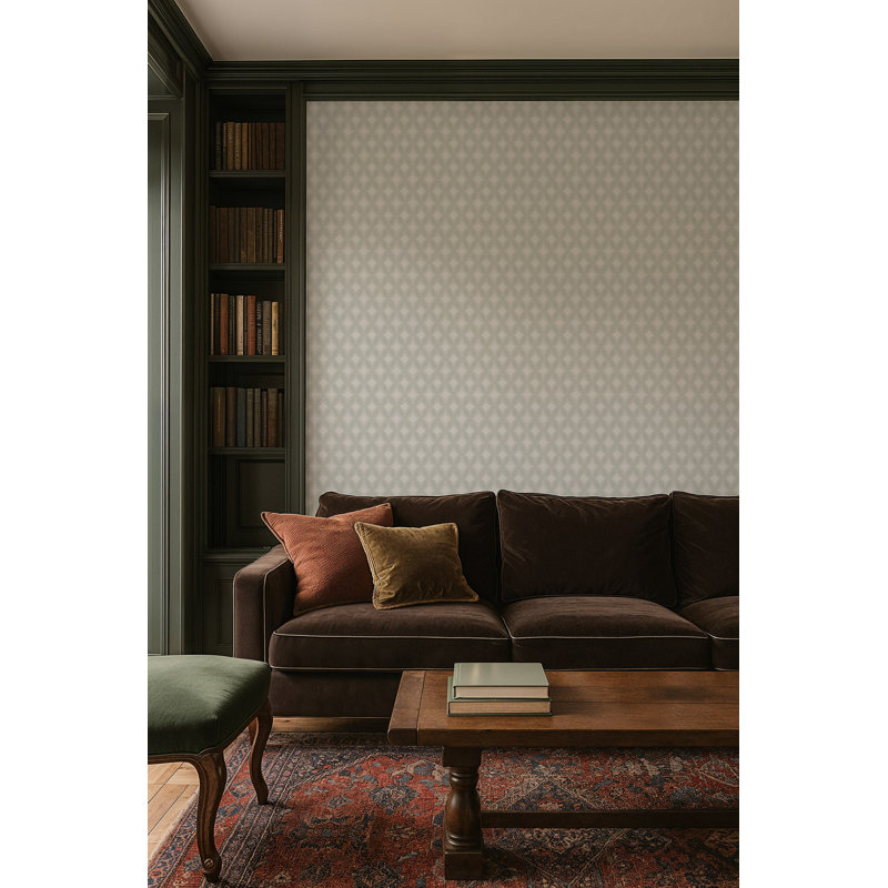 Stone Lace - Pale Gray Wallpaper