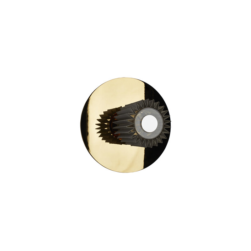 Lampe murale et plafonnier In The Sun, Doré, H 10,63 po x l 10,63 po x P 6,97 po, Argent