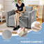 Fauteuil-lit, petit canapé-lit avec port USB, gris-397731419