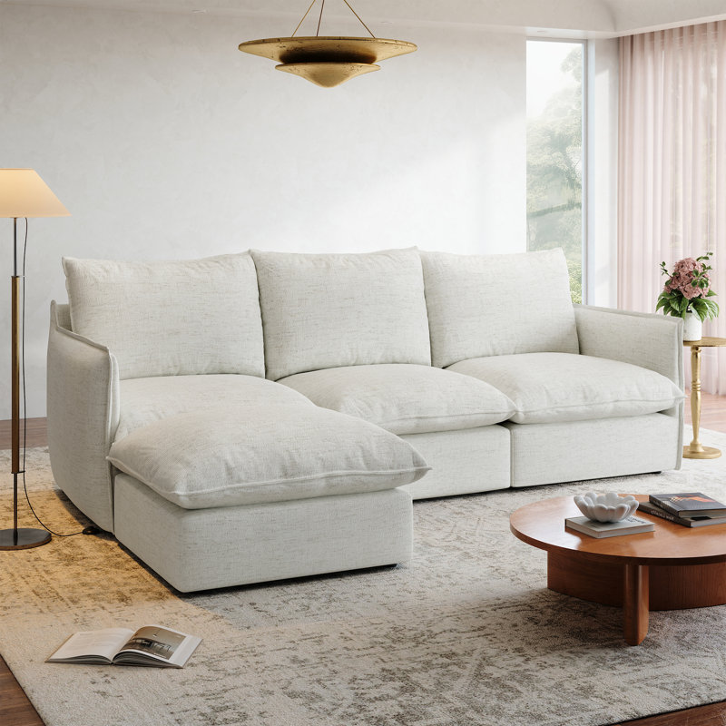 Canapé modulaire rembourré, rembourré en duvet pour le salon Sectiona, canapé Cloud, canapé modulaire rembourré, 4