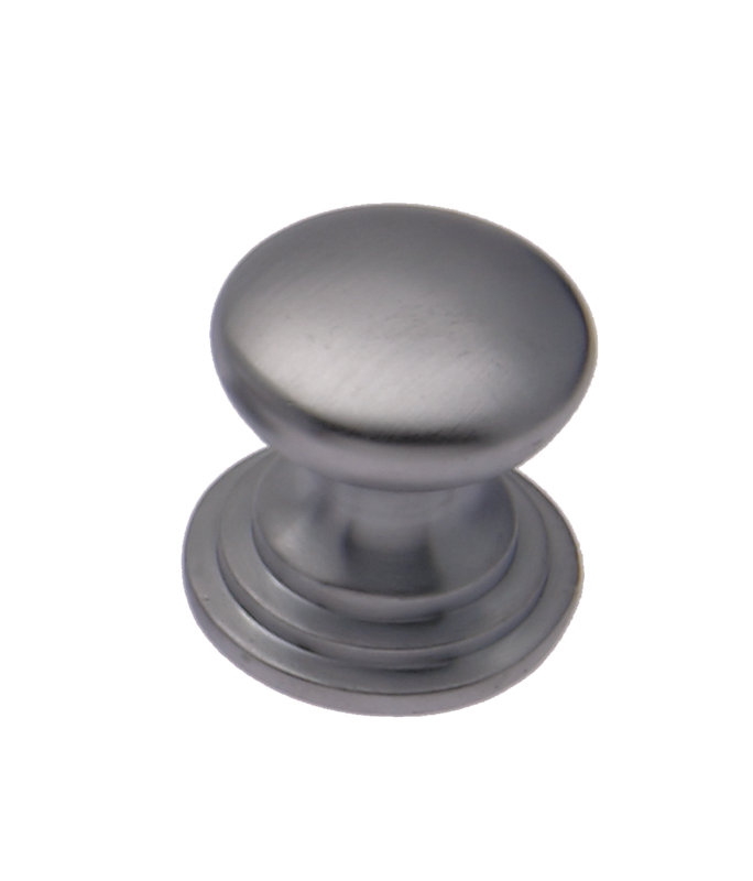 Iraan Mushroom Knob, 3.2cm, Satin Chrome