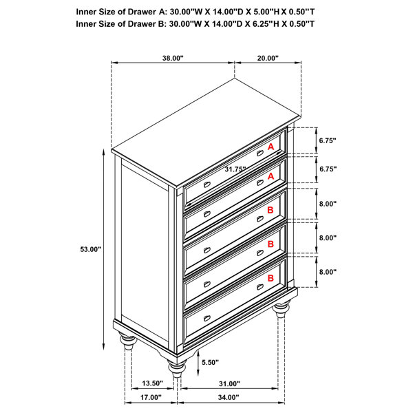 Dimensions du produit