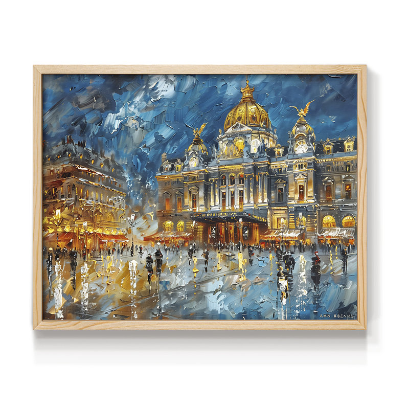 Landscape Series-CXXVI -Framed Print - Restickable, 22" H x 28" W, Natural
