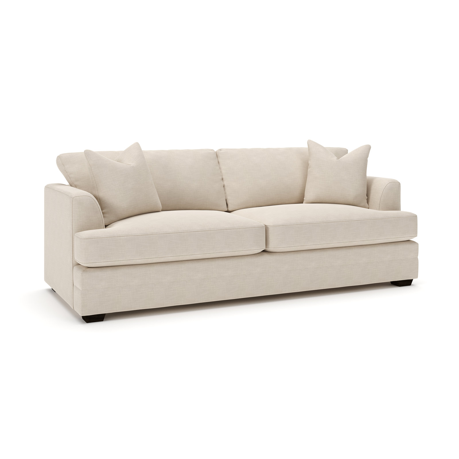 Edan 93'' Sofa, Conversation Ivory Basketweave