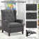 Zelma Upholstered Push Back Recliner w/ Vibratory Massage & Heating Function