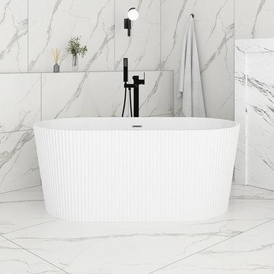 59'' Acrylic Freestanding Soaking Bathtub