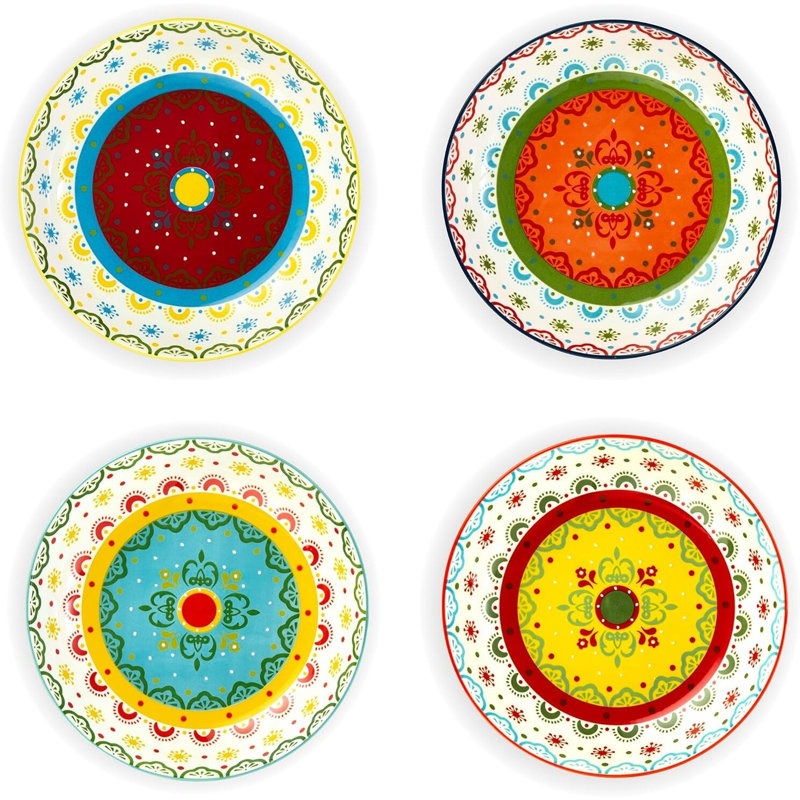 4 bols marocains assortis