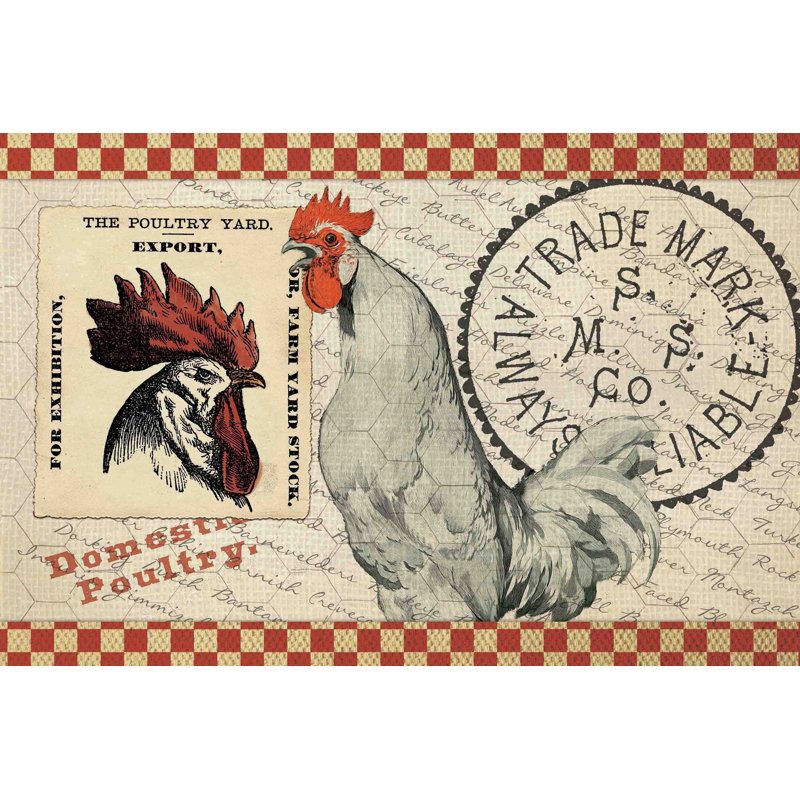 The Poultry Yard - Wrapped Canvas Print, 51 cm H x 76 cm W x 3.81cm D