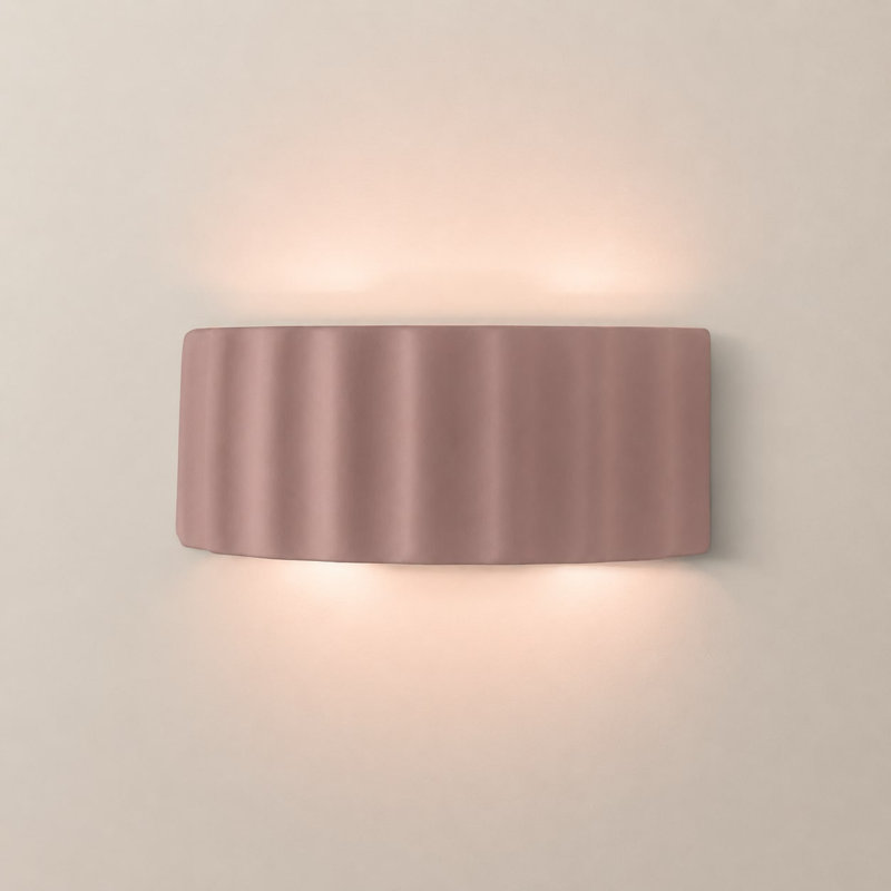 Ceramic Flush Mounted Sconce, Yes, Pink