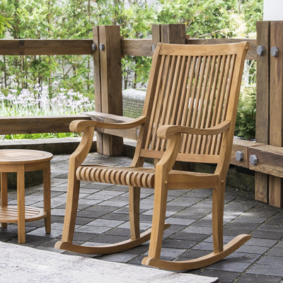 Teak Wood Porch Rocking Chair
