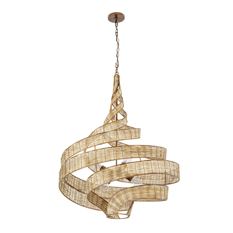 Luminaire suspendu Flow, 6, H 158 po x l 38 po x P 30 po