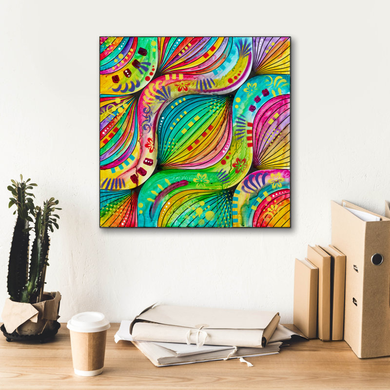 " Wavy Pattern " by Dean Russo, 18" H x 18" W x 0.75" D