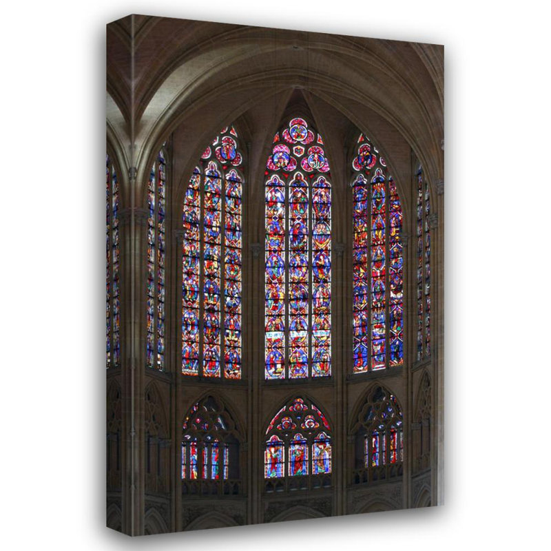 Vitraux de la cathédrale de Tours, H 18 po x l 11 po