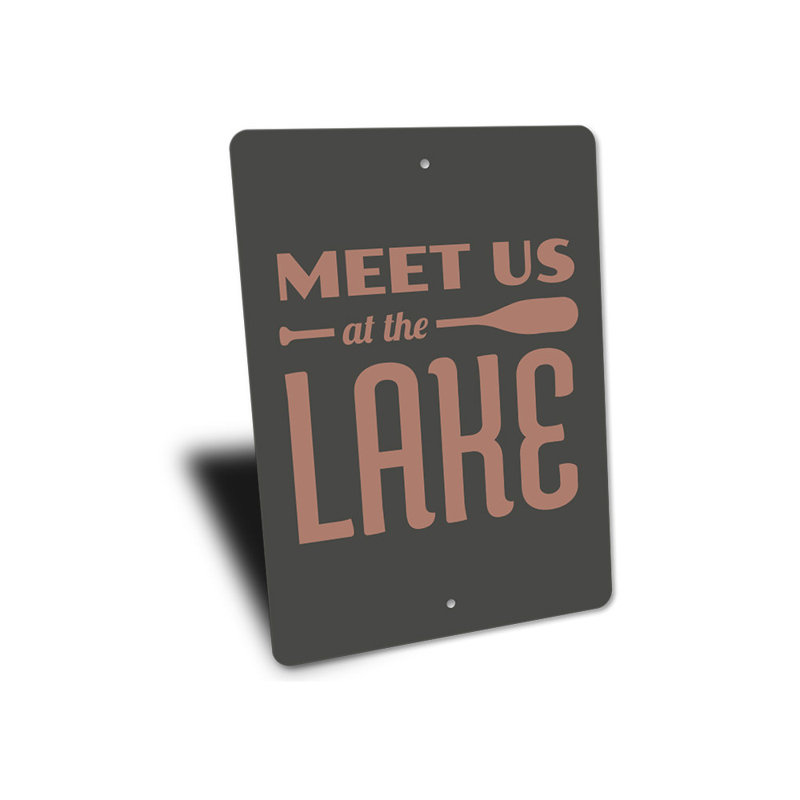 Plaque en aluminium Lake Oar, H 14 po x l 10 po x P 0,04 po