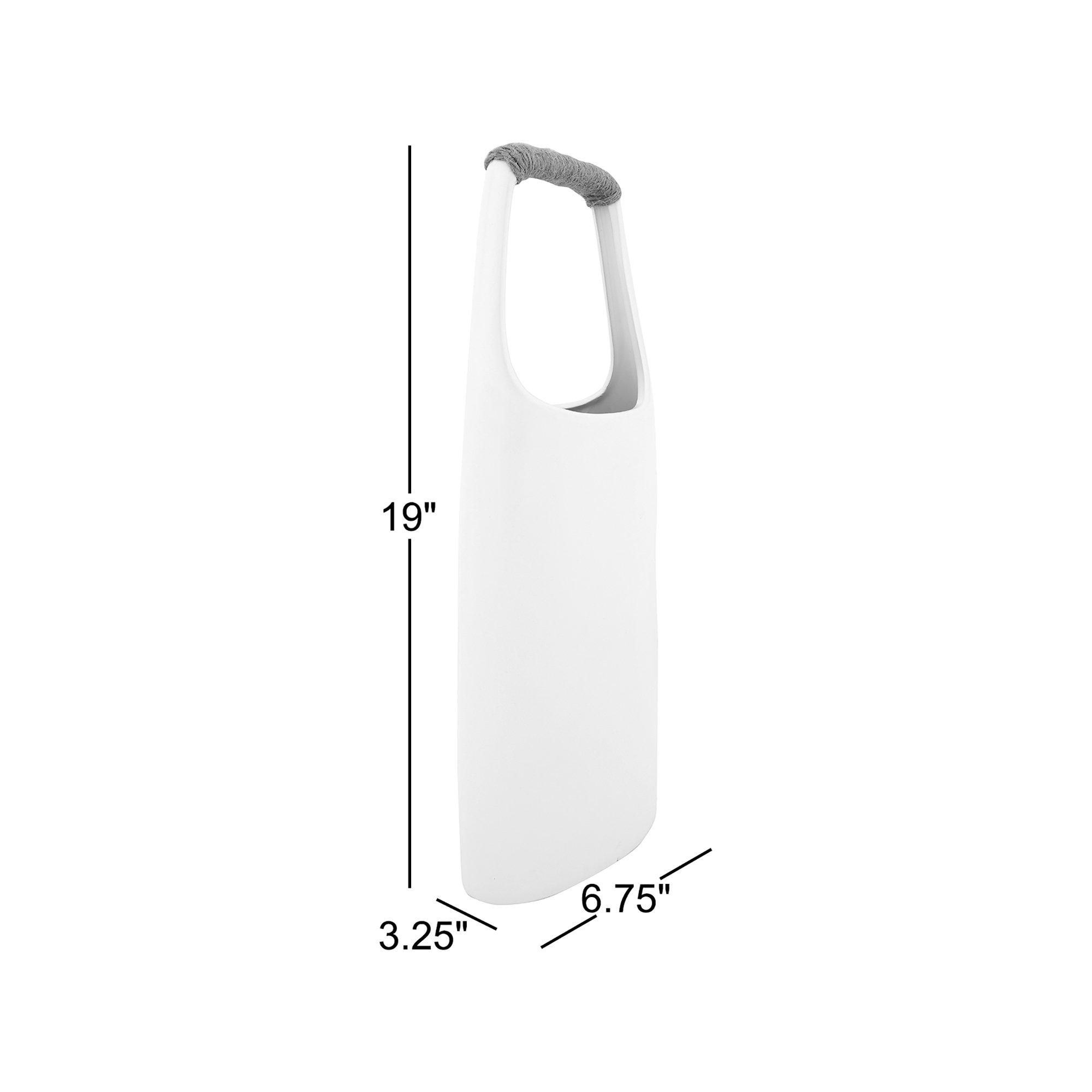 Odie Stoneware Table Vase, 19" H x 6.75" W x 3.25" D