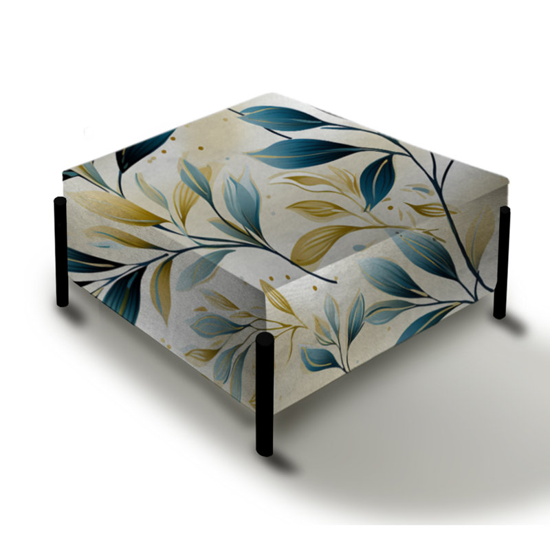 Coastal Neutrals - Grand repose-pieds carré Plants